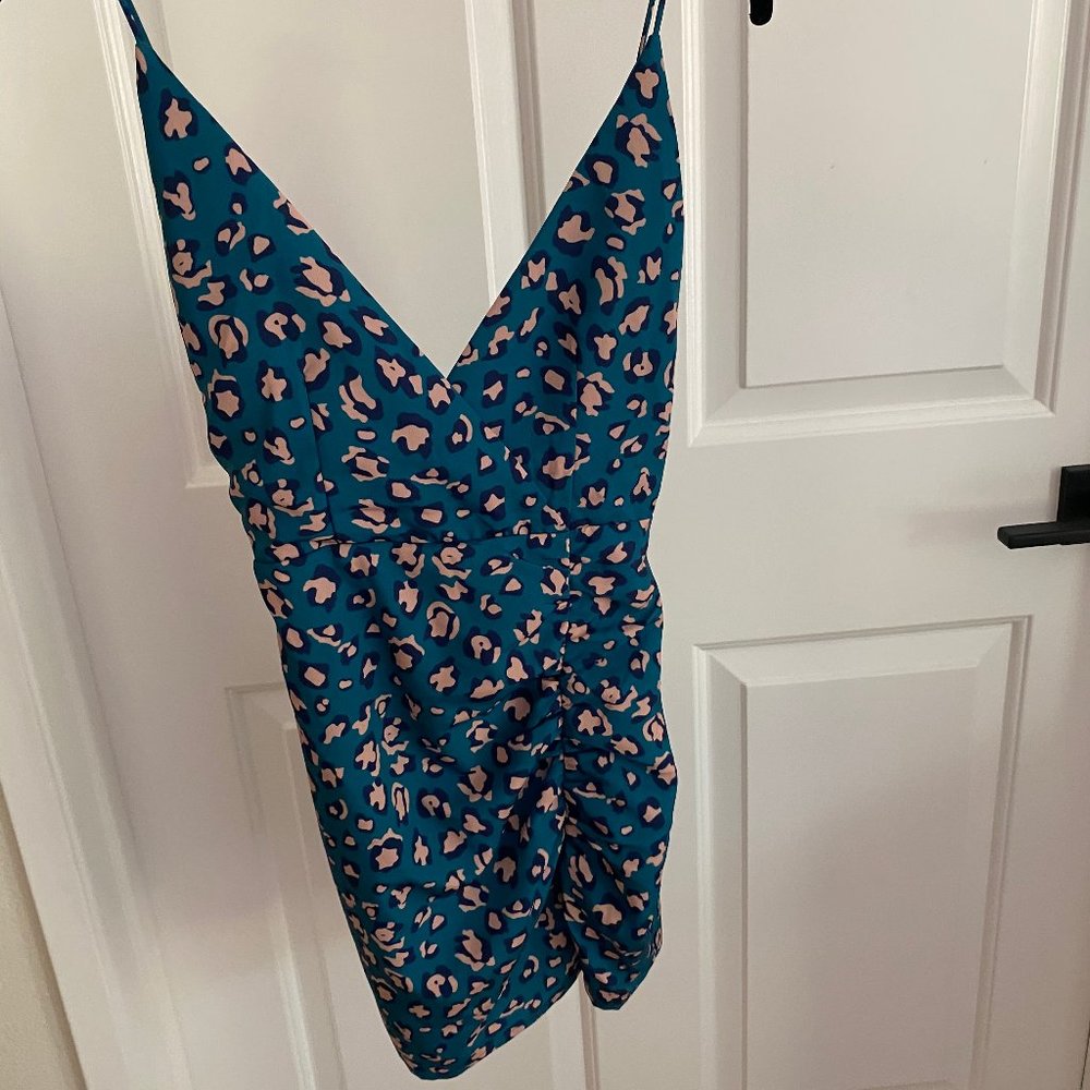 leopard mini dress
